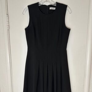 Calvin Klein pleated black dress size 4